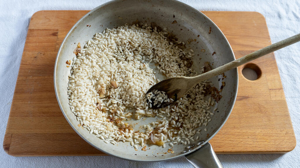 Risotto med guanciale och zucchini - steg 4