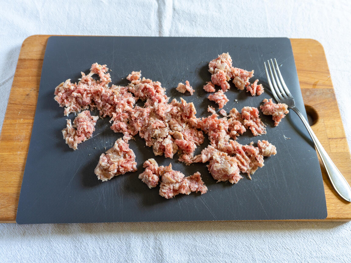 Risotto med korv - steg 1