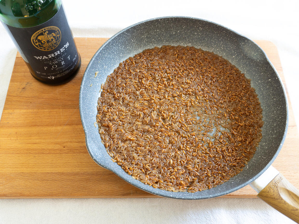Risotto med portvin och champinjoner - steg 3