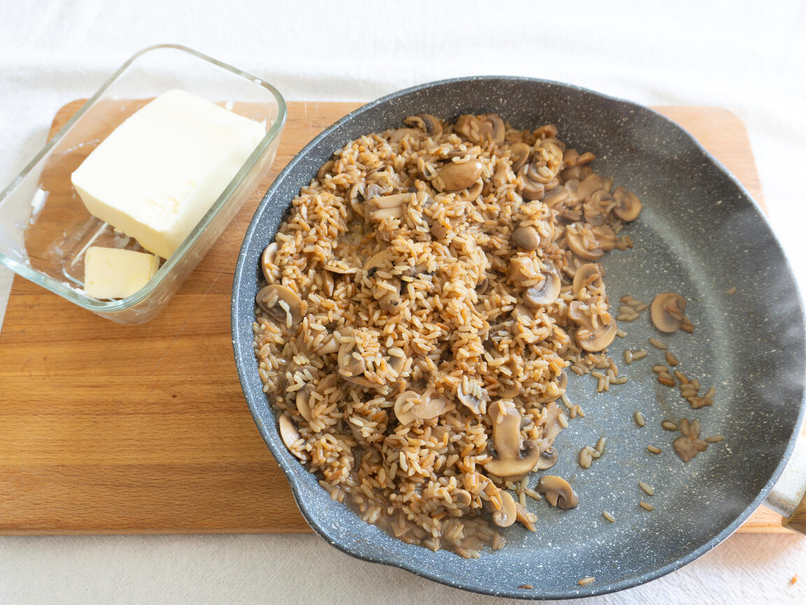 Risotto med portvin och champinjoner - steg 6