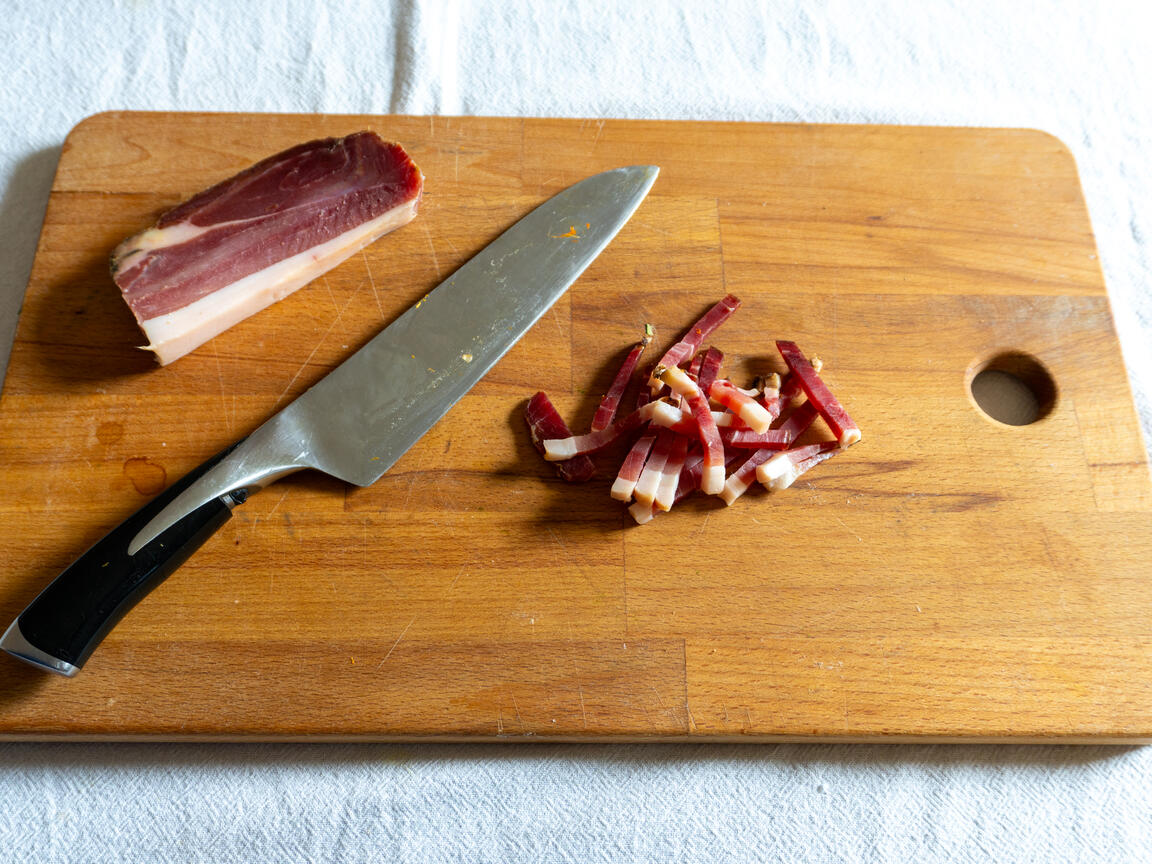 Risotto med pumpa, speck och taleggio - steg 2