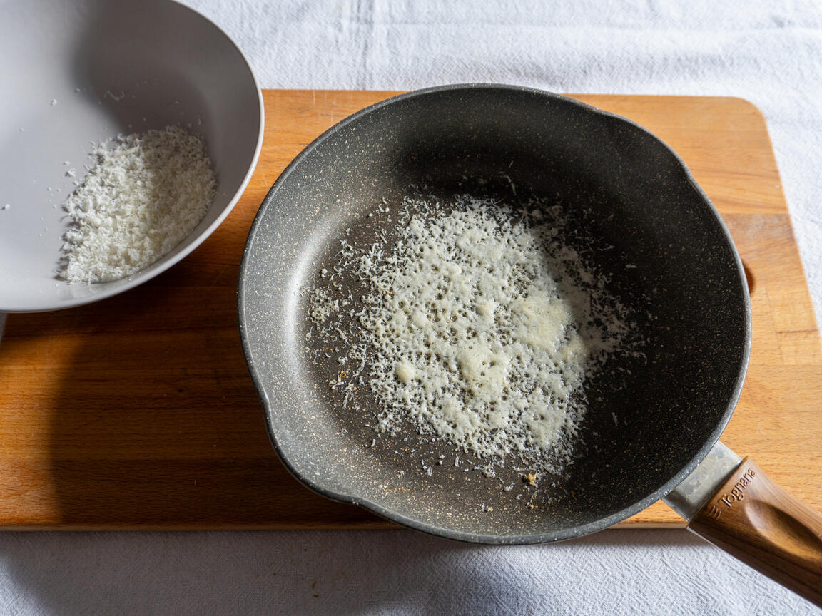 Senapspotatis på parmesanflarn - steg 2