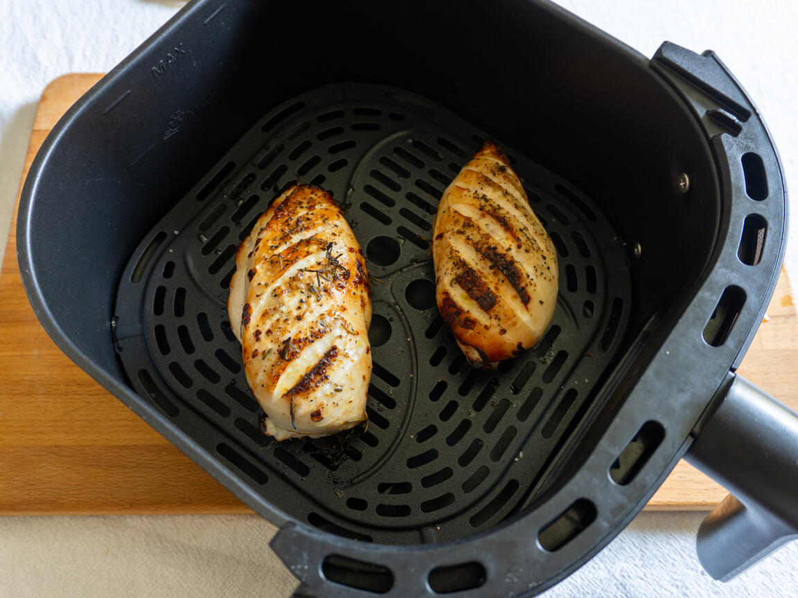 Skivad kyckling i airfryer - steg 5