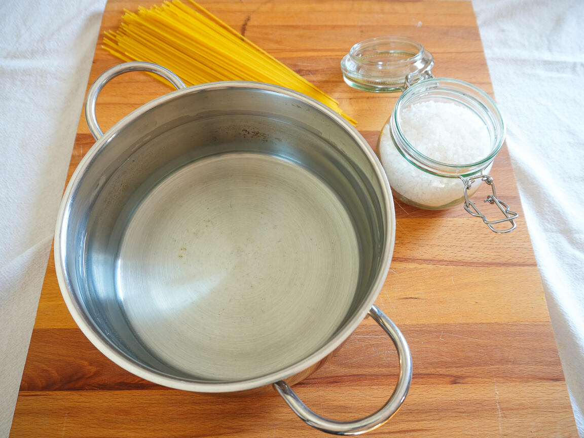 Spaghetti med paprikakräm - steg 3