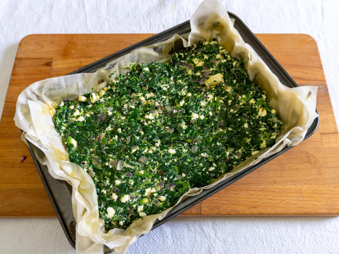 Spanakopita - steg 6