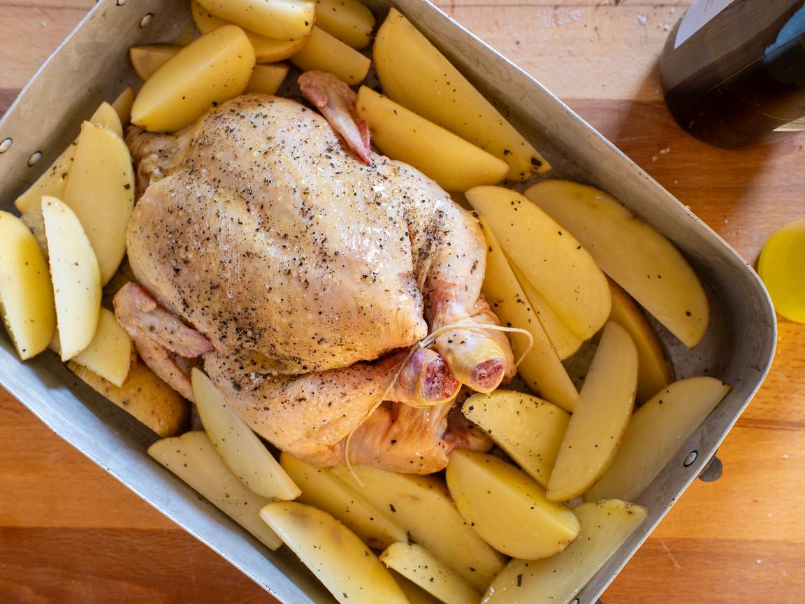 Ugnsrostad kyckling med potatis - steg 6