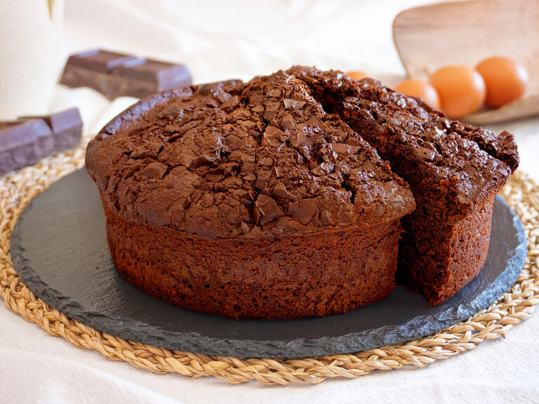 Chokladkaka med hål i mitten