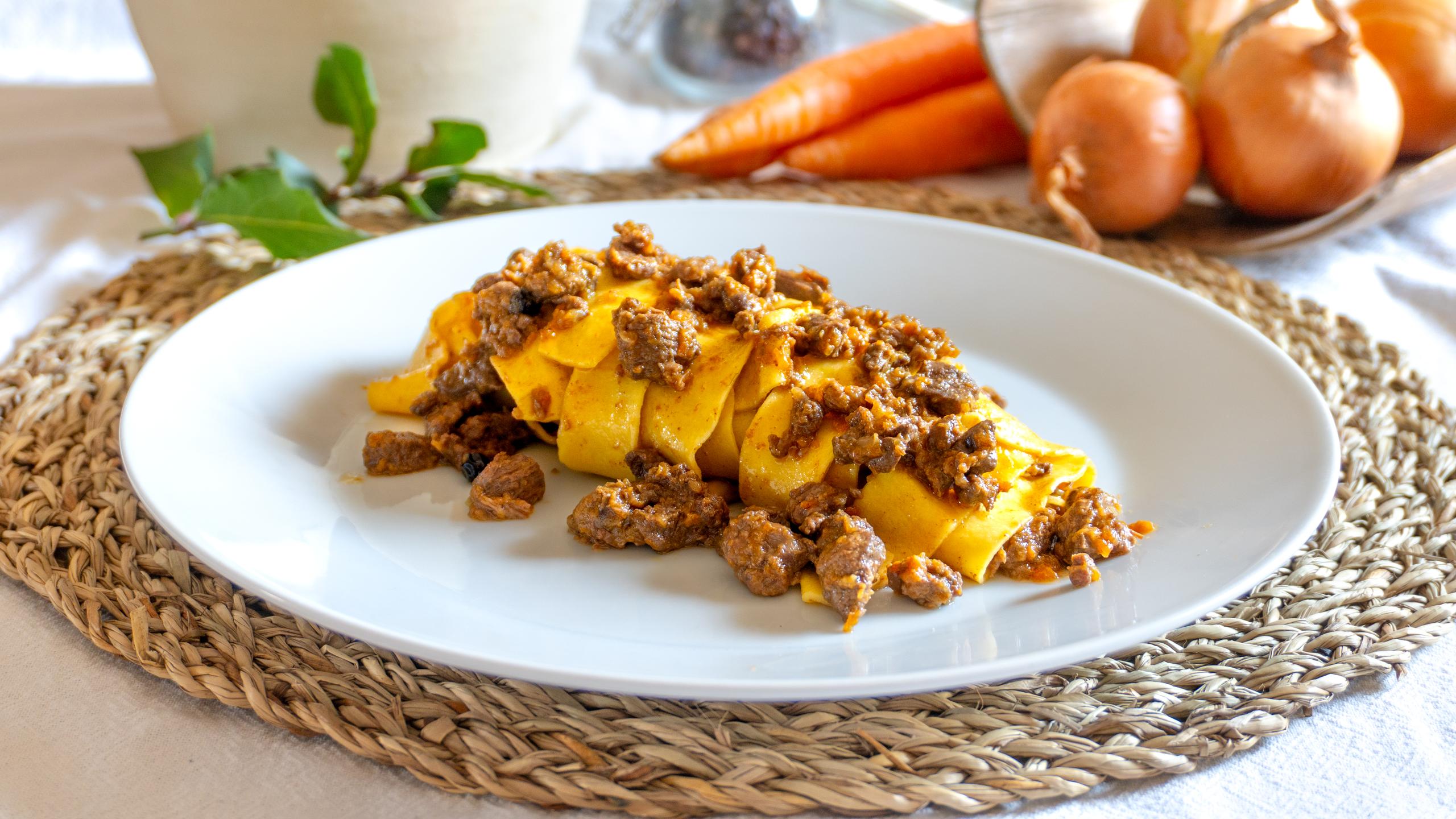 Pappardelle med anktragù