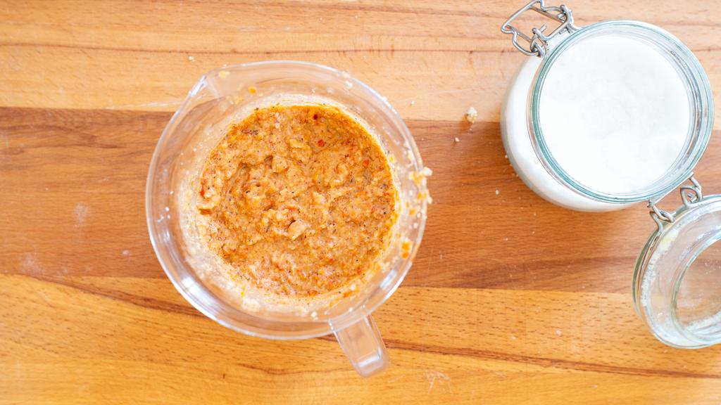 Paprika- och valnötspesto