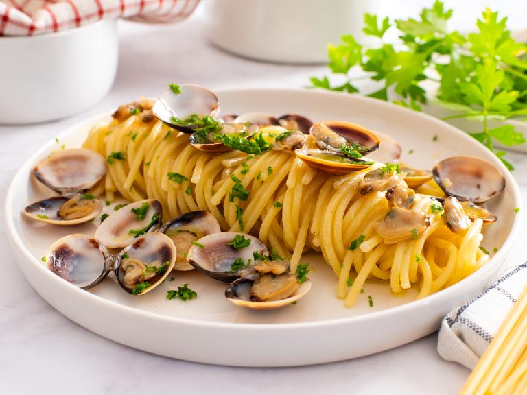 Spaghetti med musslor